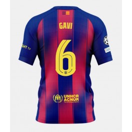 Barcelona Paez Gavi #6 Thuis tenue 2025-26 Korte Mouw